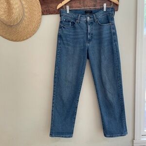 Banana Republic | High Rise Straight Leg Denim Blue Jeans size 8 / 29